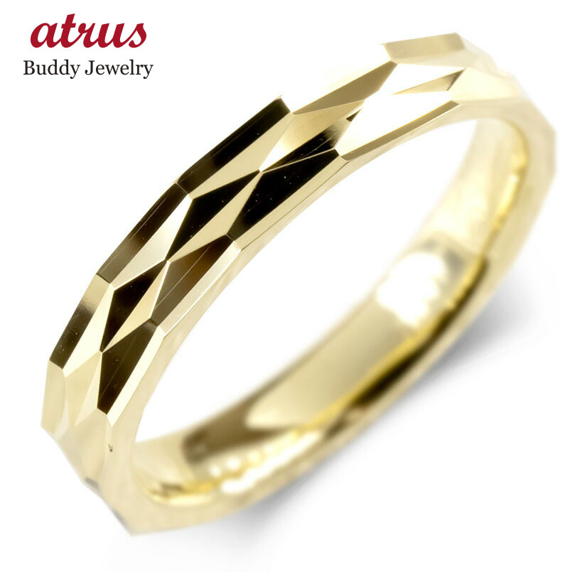 楽天市場】【10%OFFセール】18金 リング レディース 地金 指輪 カット