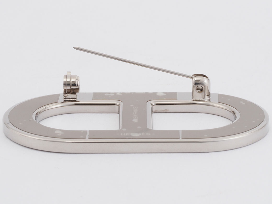 楽天市場】エルメス HERMES ブローチ シェーヌダンクル ブラック 黒