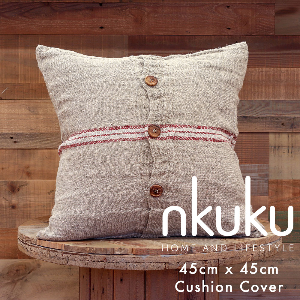 楽天市場】【50%OFF価格!】nkuku クッションカバー リネン 45×45