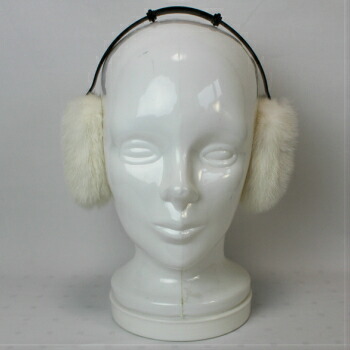 楽天市場】ミンクファー イヤーマフ 毛皮 可愛い 耳当て カチューシャ