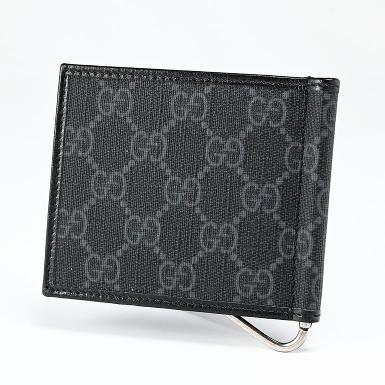 楽天市場】グッチ GUCCI マネークリップ式 二つ折り財布 GGスプリーム