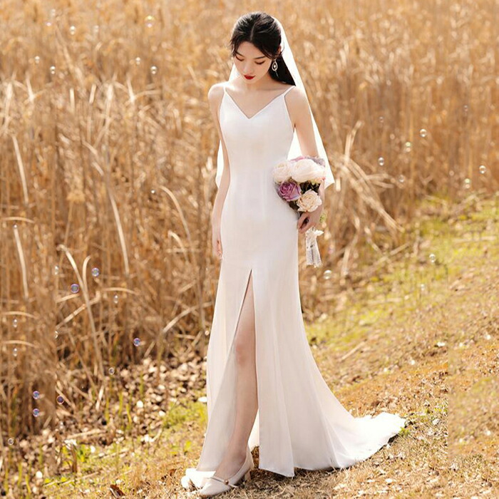 楽天市場】ウェディングドレス ウエディングドレス 白 ドレス 花嫁