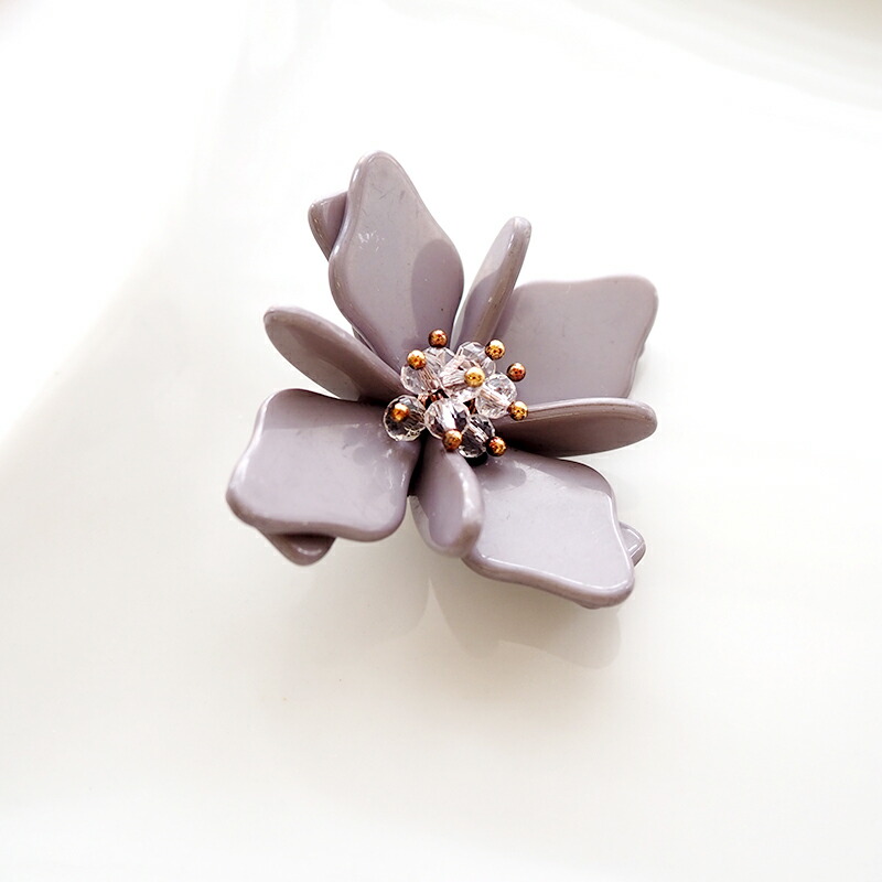 楽天市場】フラワーパーツ モチーフ アクリル ビーズ付き 立体