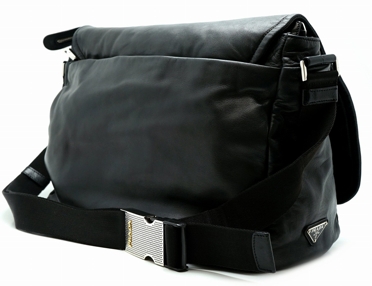 楽天市場】【バッグ】PRADA プラダ ナッパレザー メッセンジャーバッグ