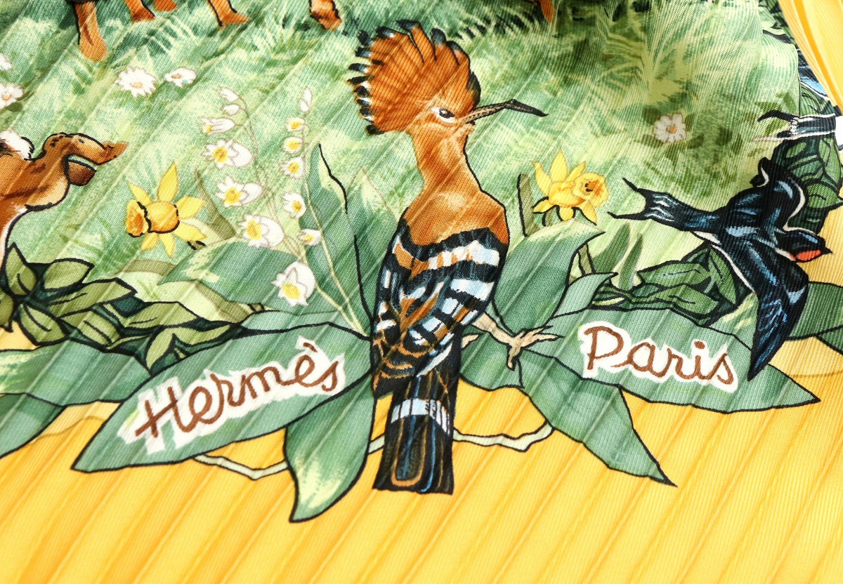 楽天市場】【アパレル】HERMES エルメス プリーツスカーフ カレ『Les