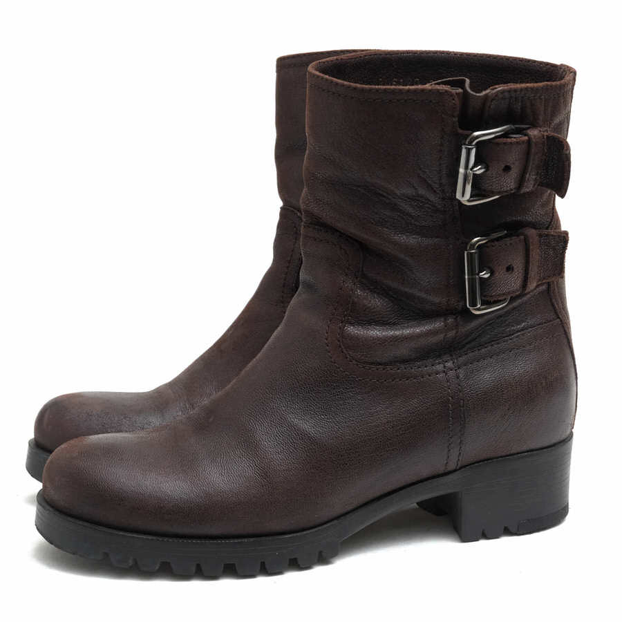 楽天市場】PRADA エンジニアブーツ プラダ ショートブーツ ショート