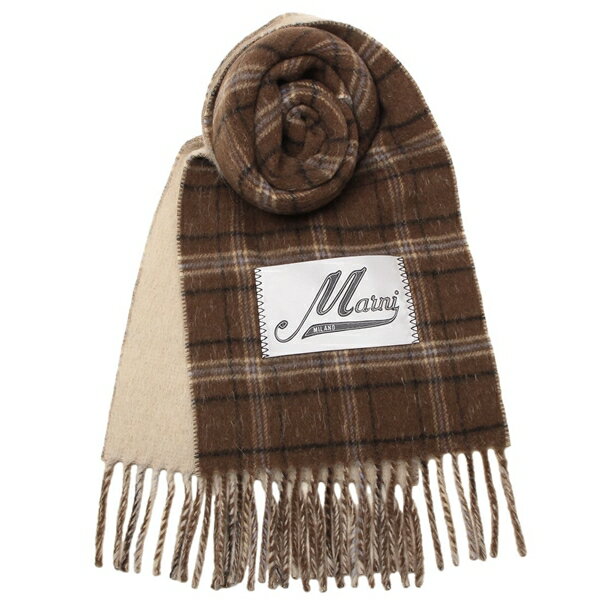 楽天市場】マルニ マフラー チェック柄 ロゴ レディース MARNI