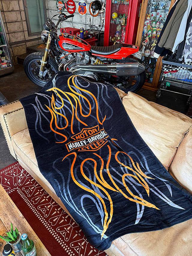 楽天市場】ハーレーダビッドソン B&S フレイムス タオル アメリカン