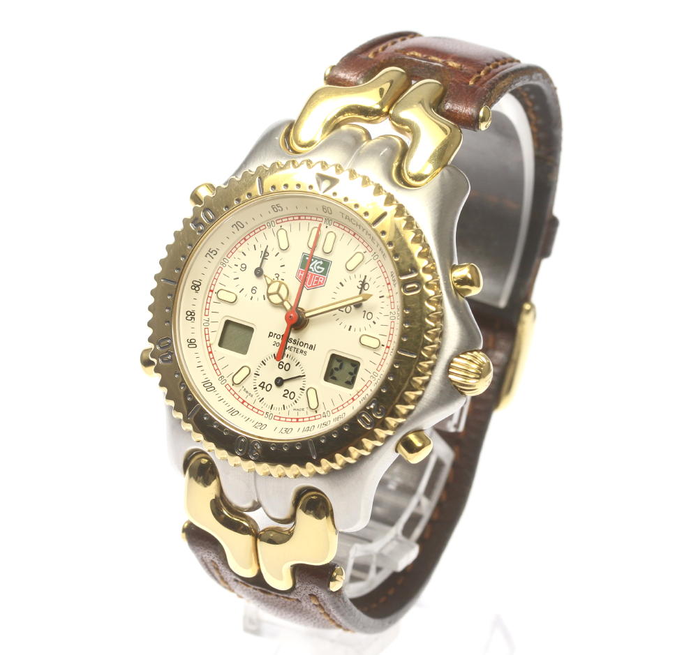 楽天市場】☆良品 保付【TAG HEUER】タグホイヤー セナモデル クロノ