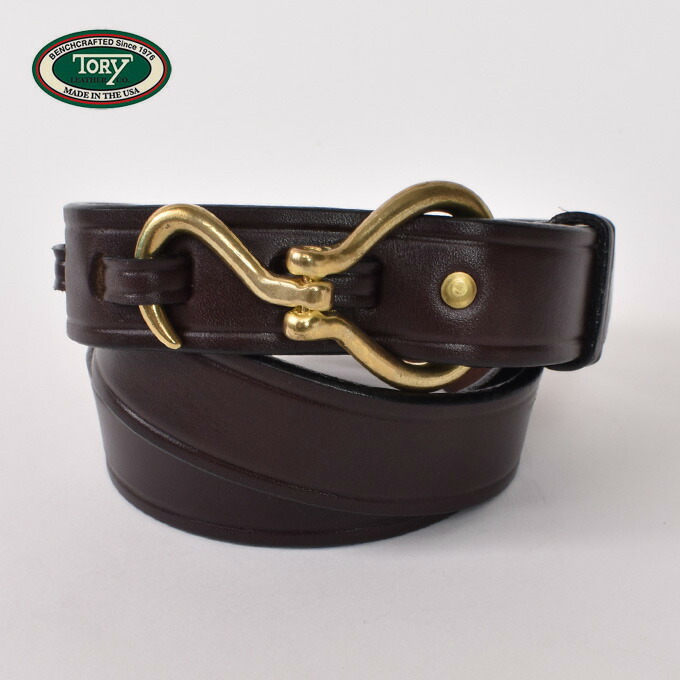 楽天市場】Tory Leather / 1.25” Bridle Leather Hook Buckle Belt