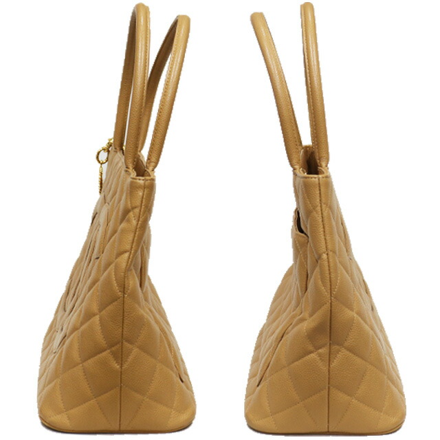 楽天市場】シャネル CHANEL 復刻 トート バッグ ベージュ キャビア