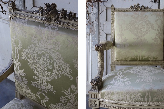 楽天市場】フランスアンティーク ルイ16世様式 1890年代 アーム付き