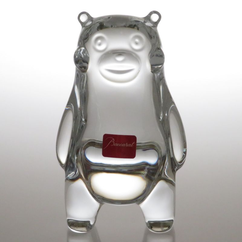 美品 Baccarat バカラ くまモン フィギュア クリスタル 置物 美品