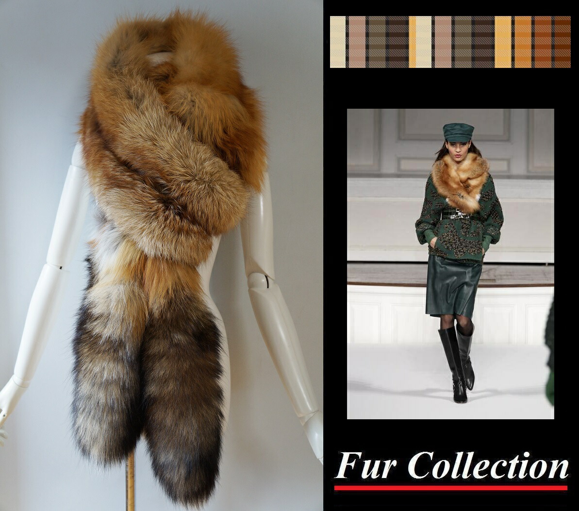 楽天市場】ゴールドフォックスファーストール 毛皮ショール ロング