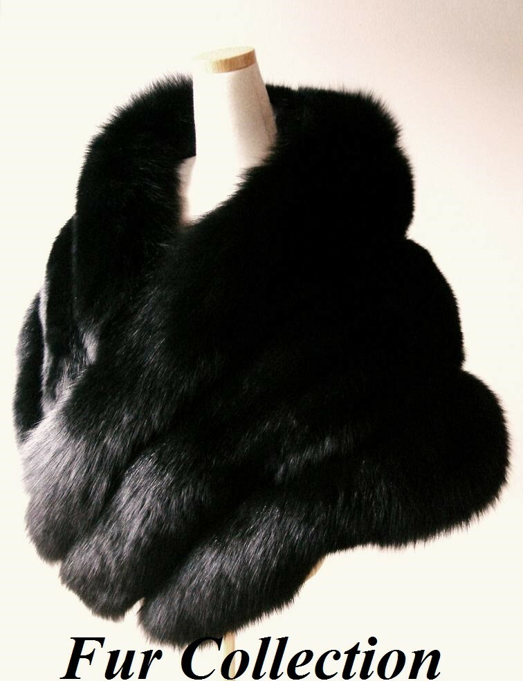 楽天市場】肉厚フォックスファーストール ショール ポンチョ ボレロ