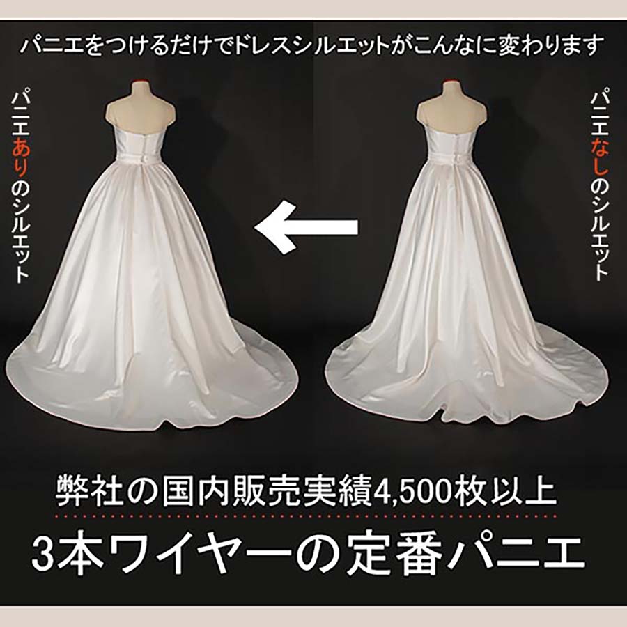 楽天市場】パニエ ボリューム 大人 白 ロング プリンセスライン