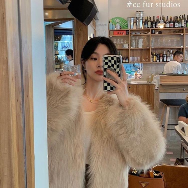 楽天市場】 40代 フェイクファー ノーカラー ファージャケット