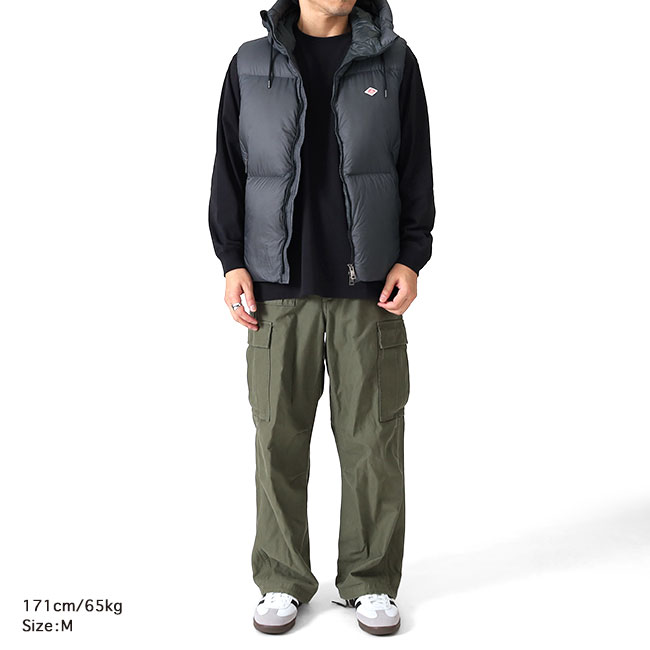 楽天市場】DANTON ダントン フード付き ダウンベスト DT-A0536 MCR