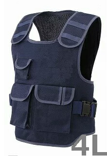 楽天市場】防刃ベスト 4Lポリスマンタイプ(外衣のみ)警察ベストを