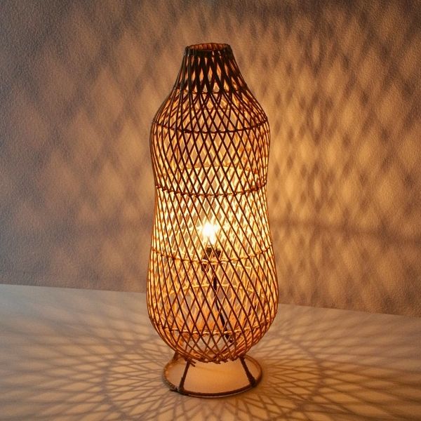 楽天市場】スタンドランプ おしゃれ ランプ 照明 ラタン フロアランプ