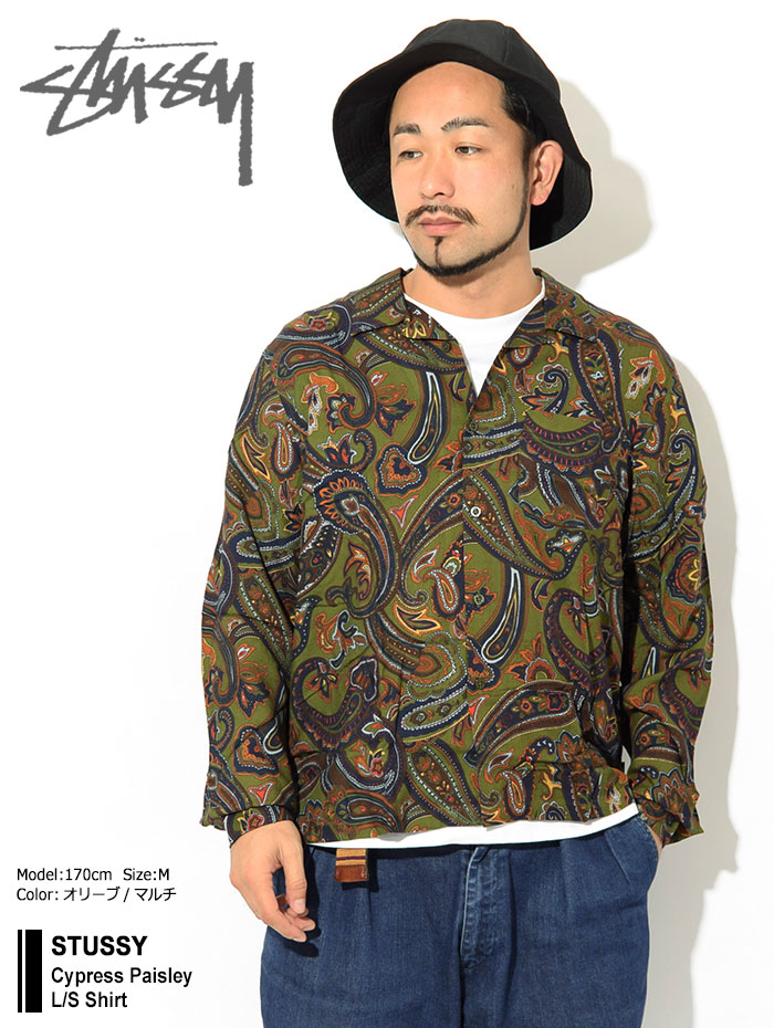 楽天市場】ステューシー STUSSY シャツ 長袖 メンズ Cypress Paisley