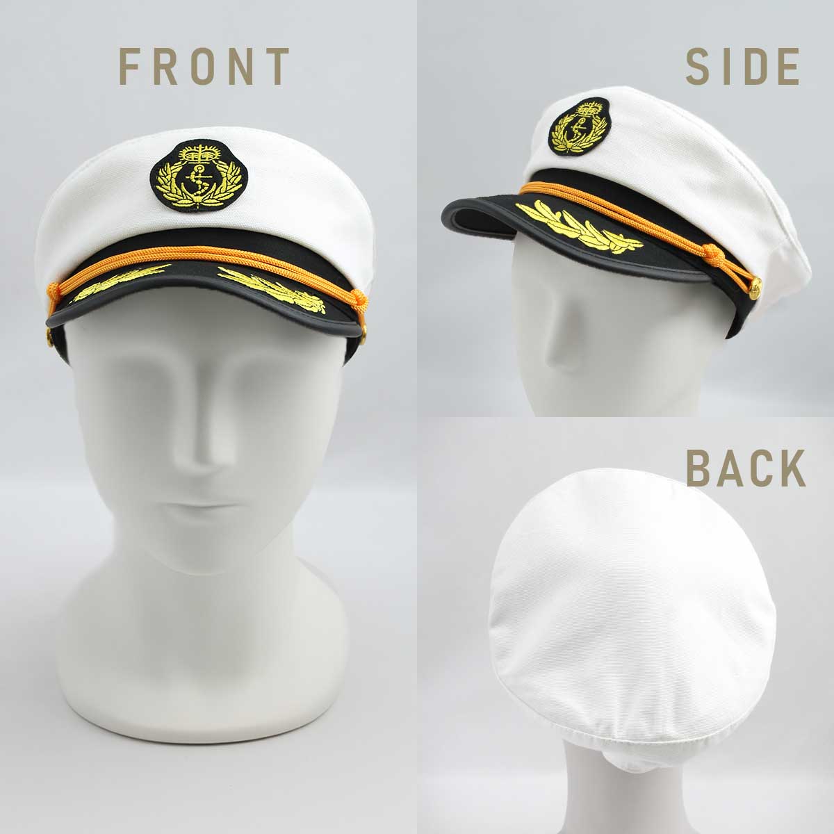 楽天市場】【DEAL 10%還元】水兵 海軍 船長 アーミー 帽子 ハット