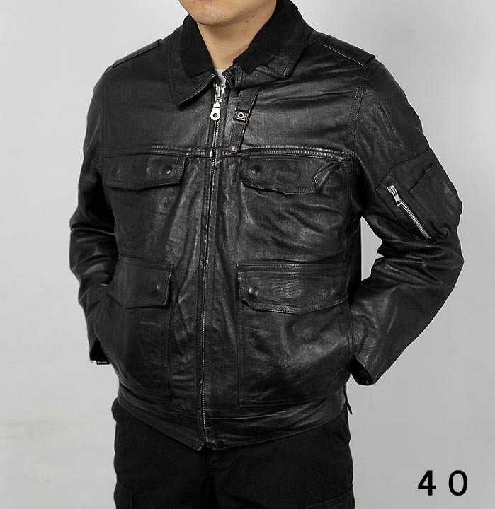 楽天市場】ドイツ警察 POLIZEI フラップポケット レザージャケット