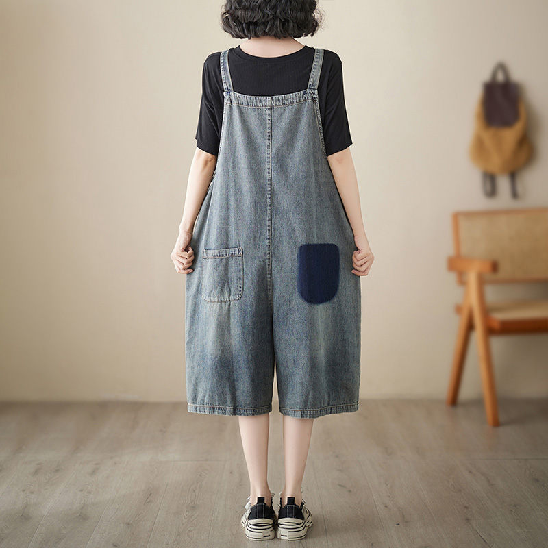 楽天市場】【大好評】サロペット パンツ デニム キュロット デニム