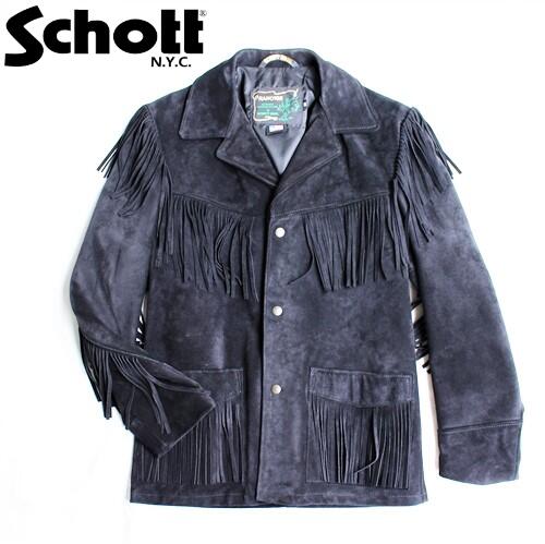 楽天市場】Schott 7138 395US カウ スプリット スエード フリンジ