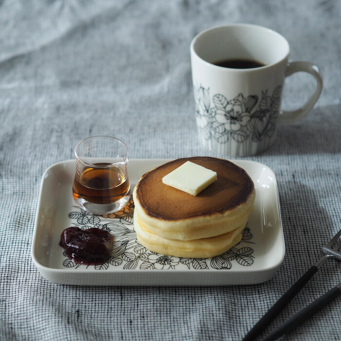 楽天市場】アラビア クロッカス プレート 15x19cm ブラック / ARABIA