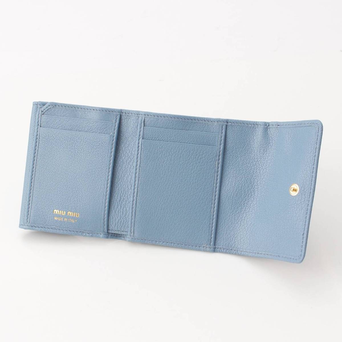 楽天市場】【ミュウミュウ】Miu Miu ロゴ レザー コンパクトウォレット