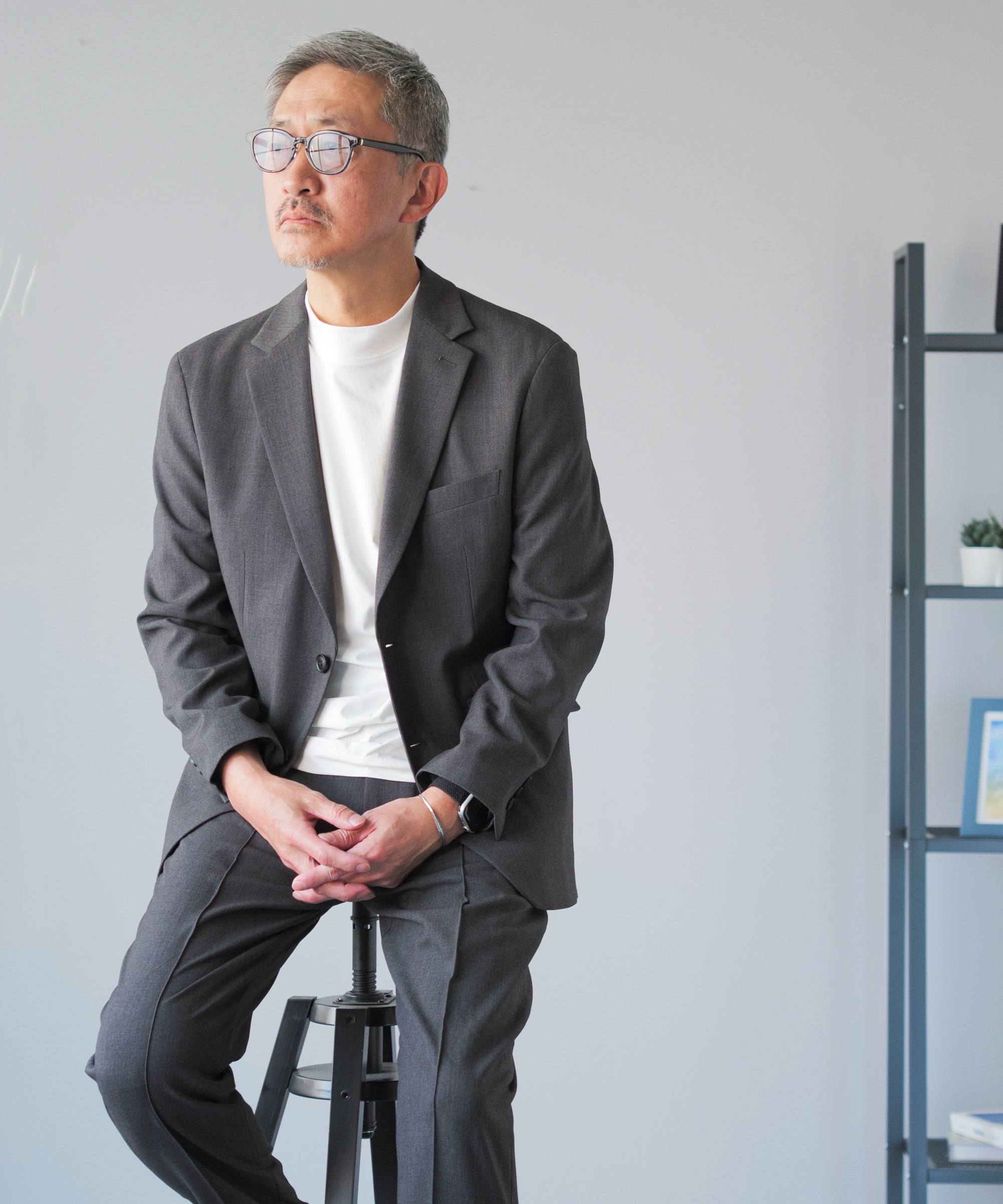 楽天市場】セットアップ メンズ スーツ ウール ライク ストレッチ