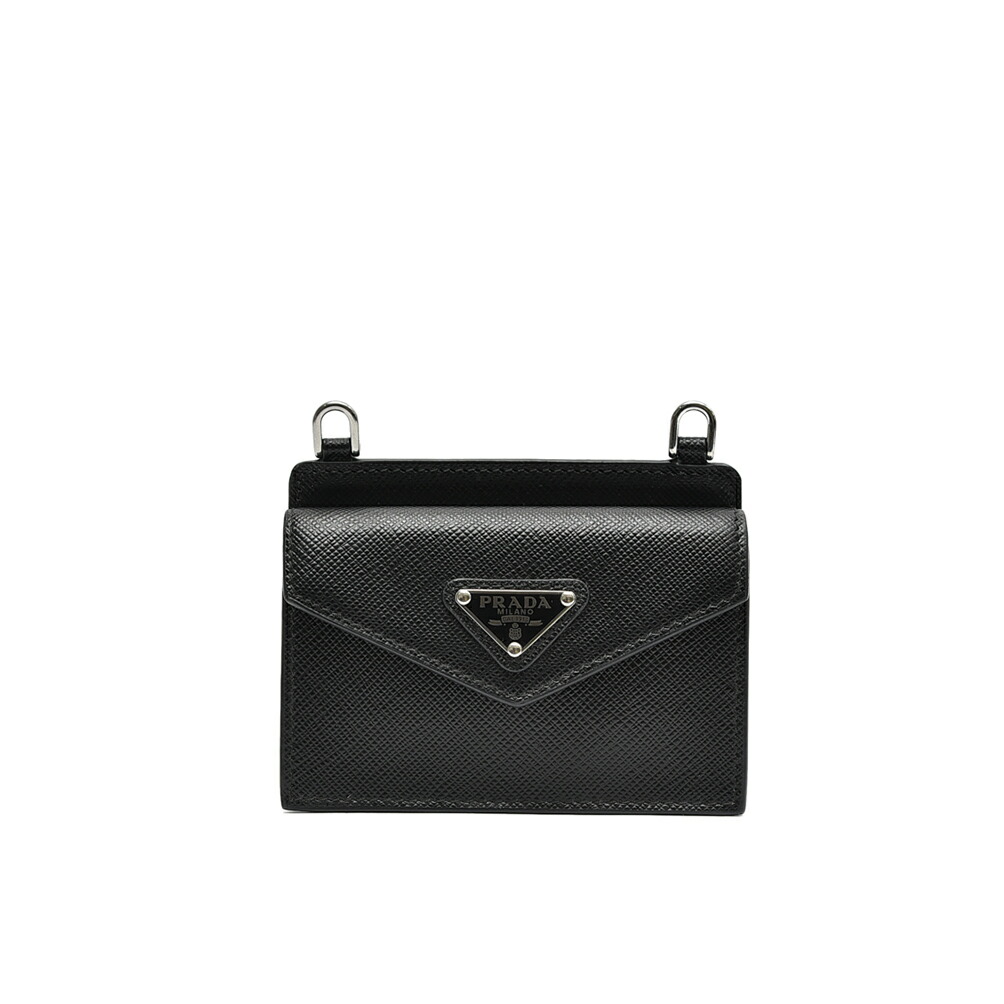 楽天市場】プラダ PRADA サフィアーノレザー カードケース ネック
