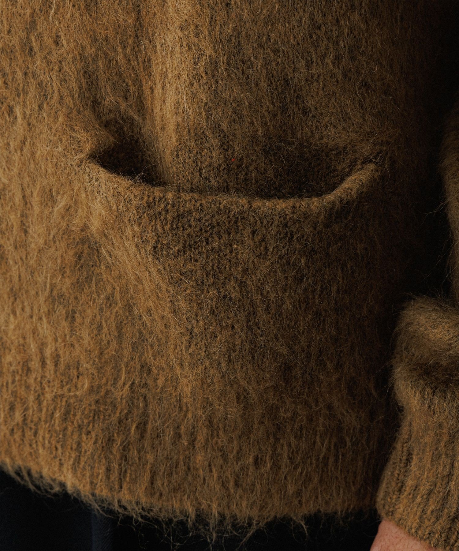 ADAM ET ROPE'｜モヘアミックス オーバーサイズ クルーネック