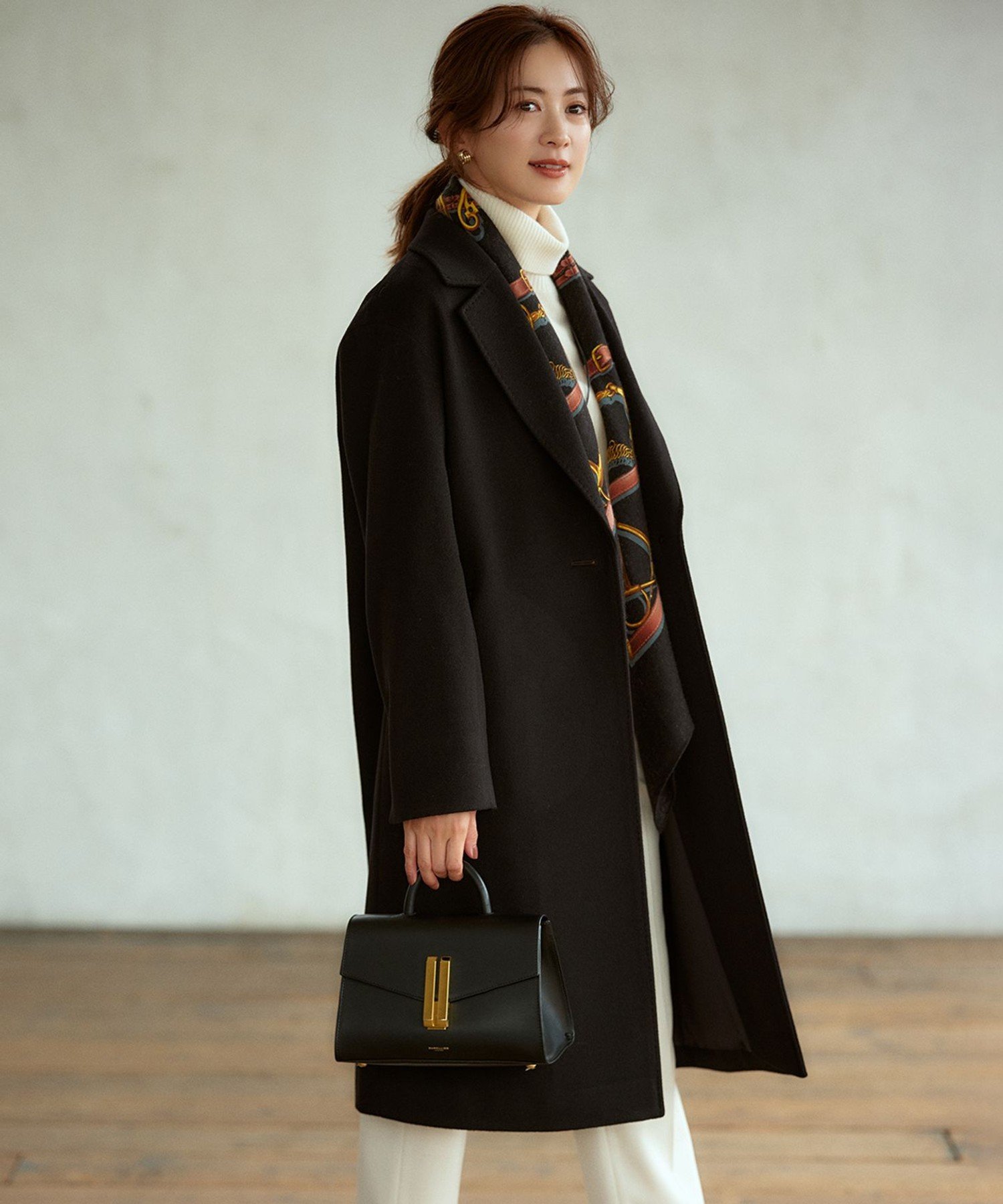 23区｜【滝沢眞規子さん着用】ウールカシミヤビーバー チェスター