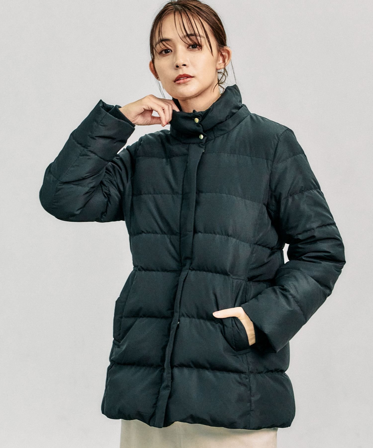 GLOBAL WORK｜ウツクシルエット撥水ダウンコート/115515 | Rakuten