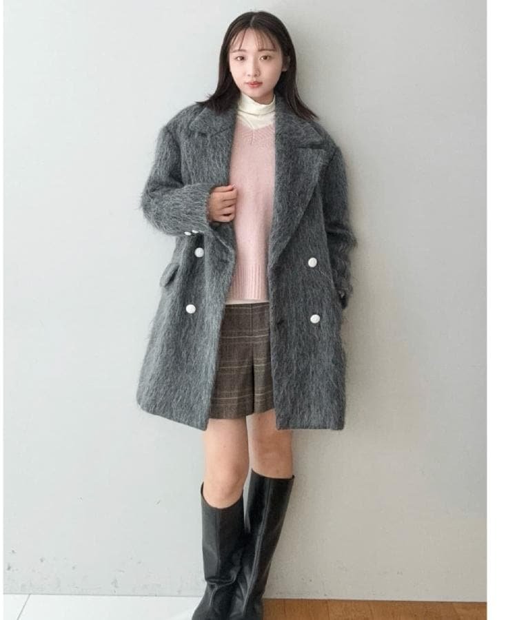 DRESSTERIOR｜モヘヤ混シャギーチェスターコート | Rakuten Fashion