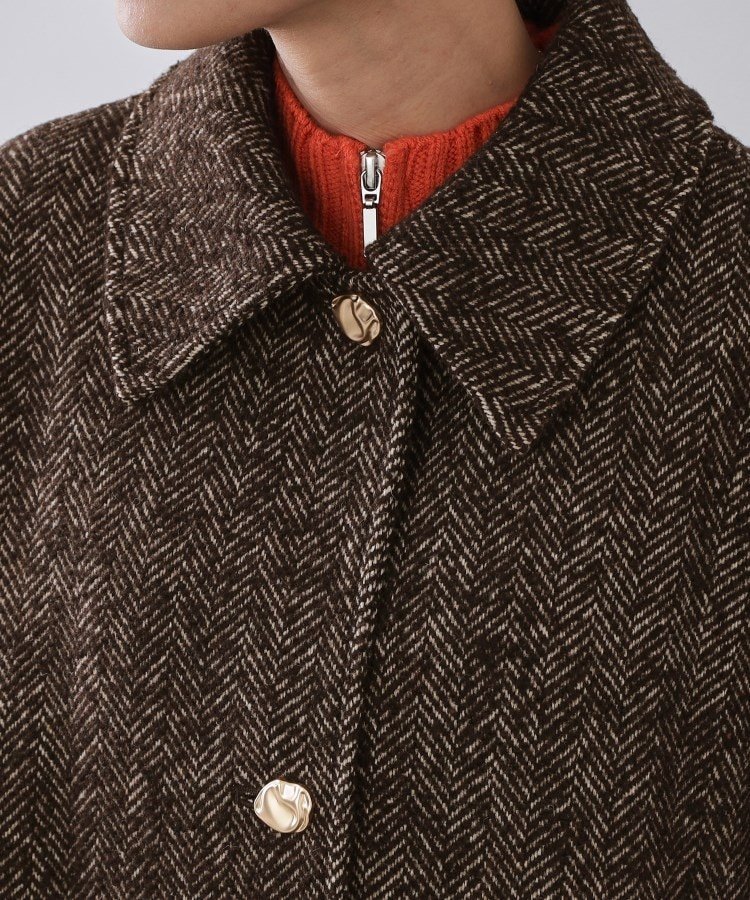 OPAQUE.CLIP｜ヘリンボーンステンカラーコート | Rakuten Fashion(楽天