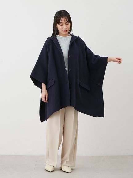 Mila Owen｜フードポンチョコート | Rakuten Fashion(楽天ファッション