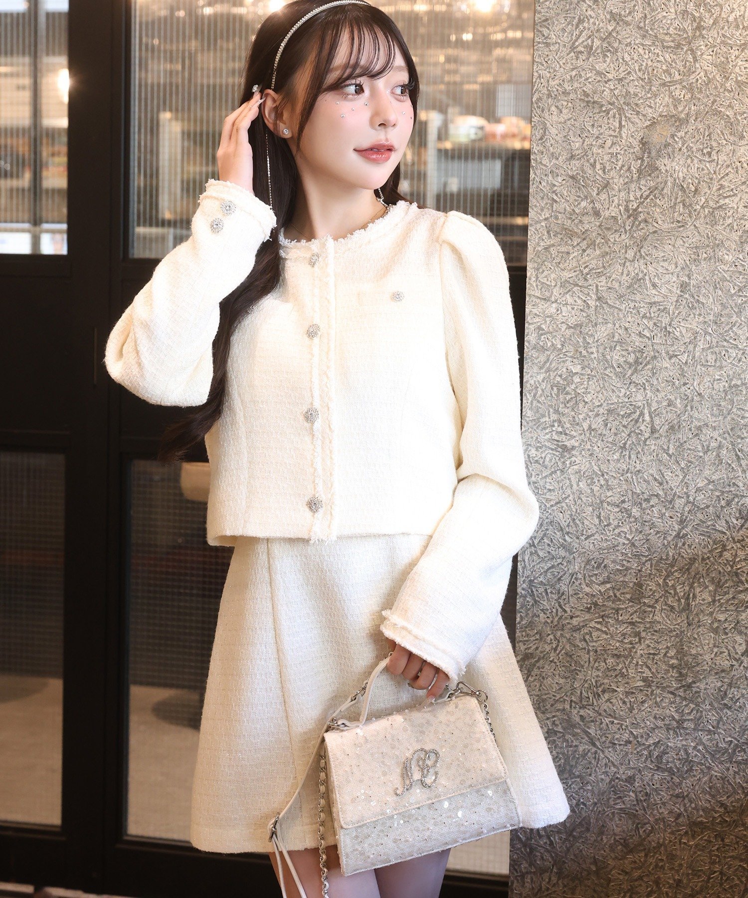 one after another NICE CLAUP｜ビジューリボンミニワンピ | Rakuten