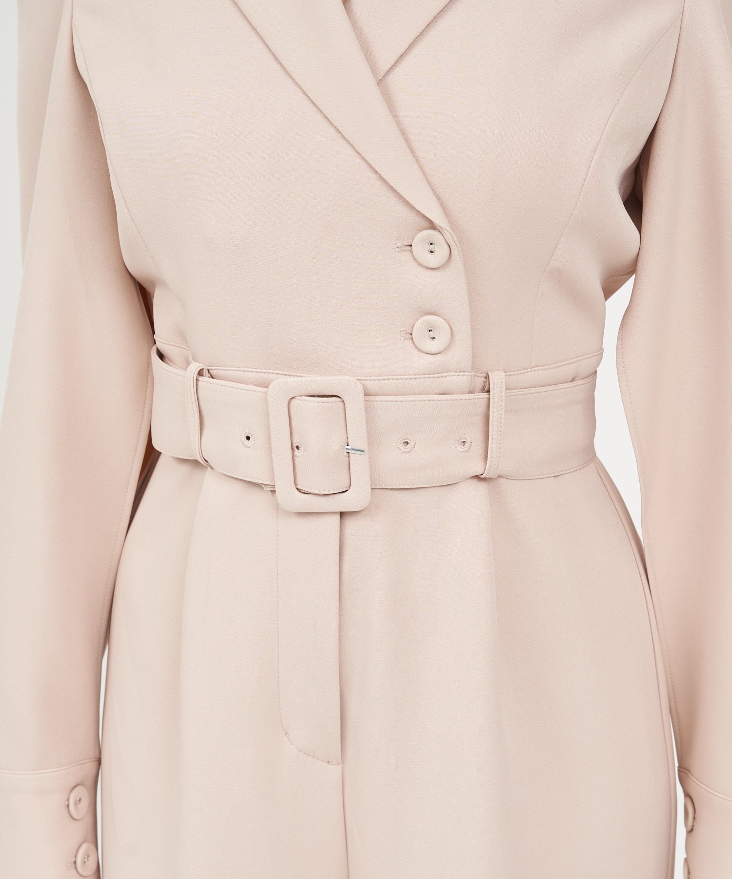 ROYAL PARTY｜【丈が選べる】ベルト付ケープ風オールインワン