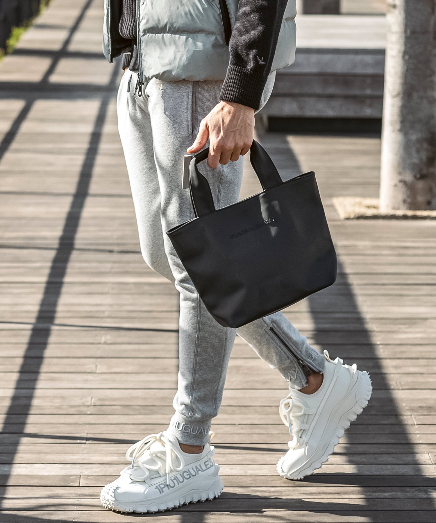 SHIFFON｜1PIU1UGUALE3 RELAX シンセティックレザーミニトートバッグ