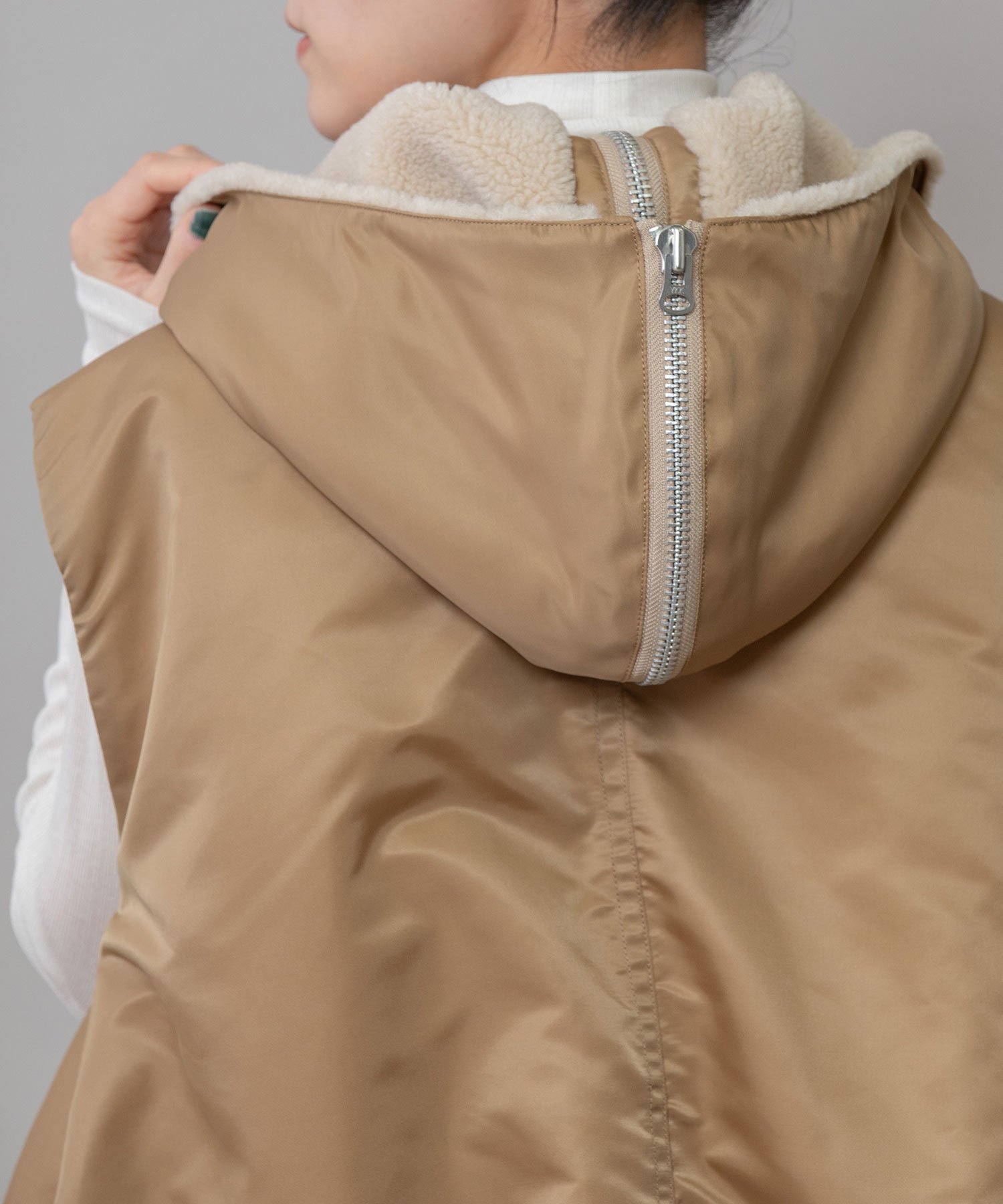 Munich｜ナイロンツイル*シープボアバルーンフライトベスト | Rakuten