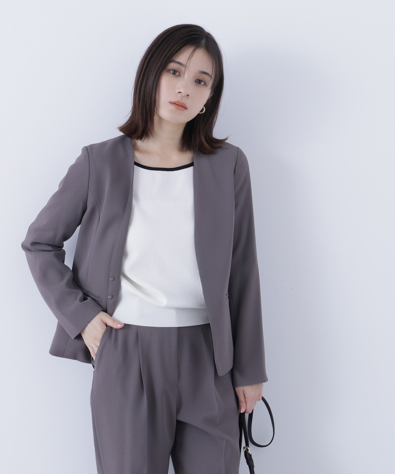 NATURAL BEAUTY BASIC｜ストレッチツイルセットアップシリーズ ノー