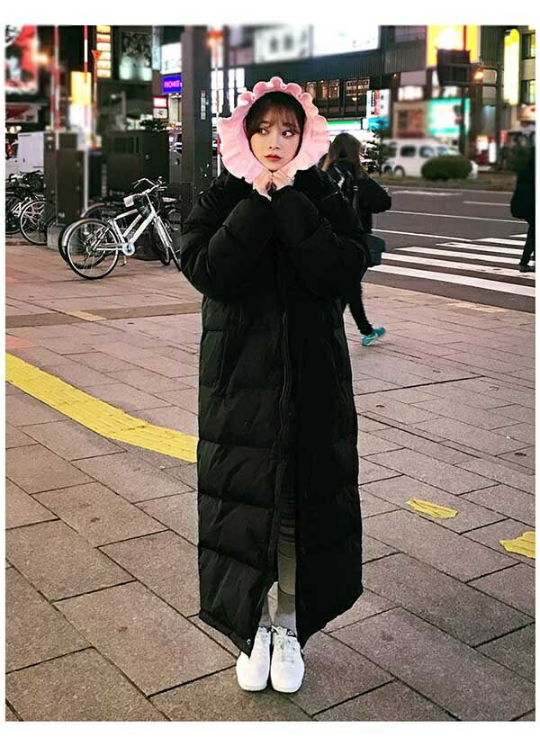 楽天市場】【スカーフおまけ】超ロング ダウンコート ぽっちゃり