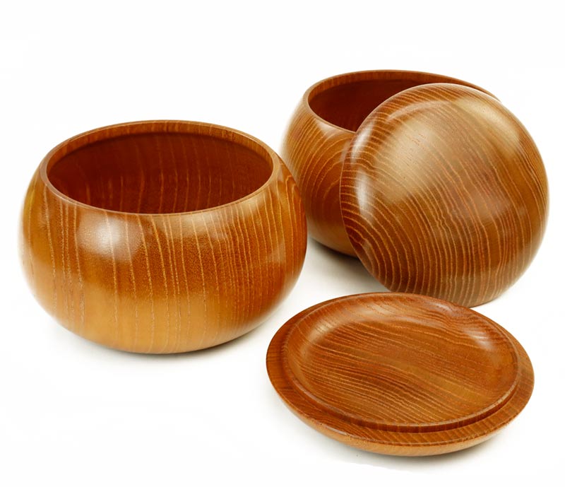 楽天市場】囲碁 木製碁笥 らいでん 特大 ※蛤碁石36号まで収納可能