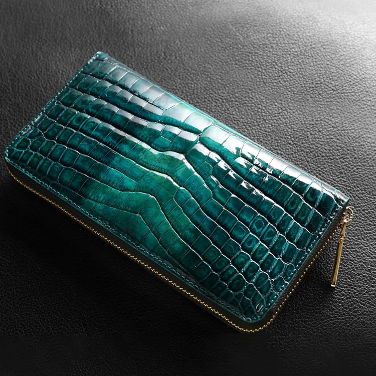 楽天市場】【10%offクーポン】クロコダイル 長財布 ラウンドファスナー