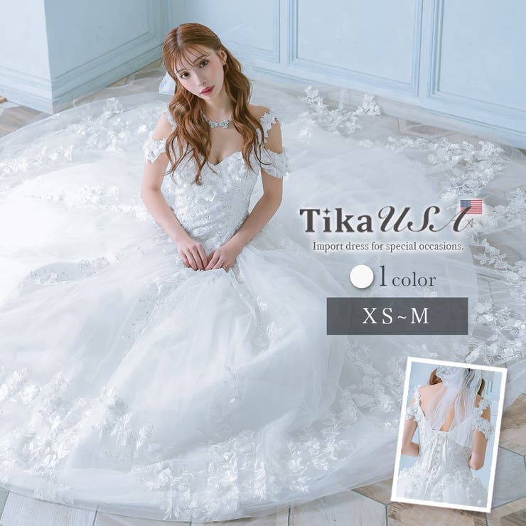 楽天市場】Tika オープンショルダー立体フラワーボリュームロング