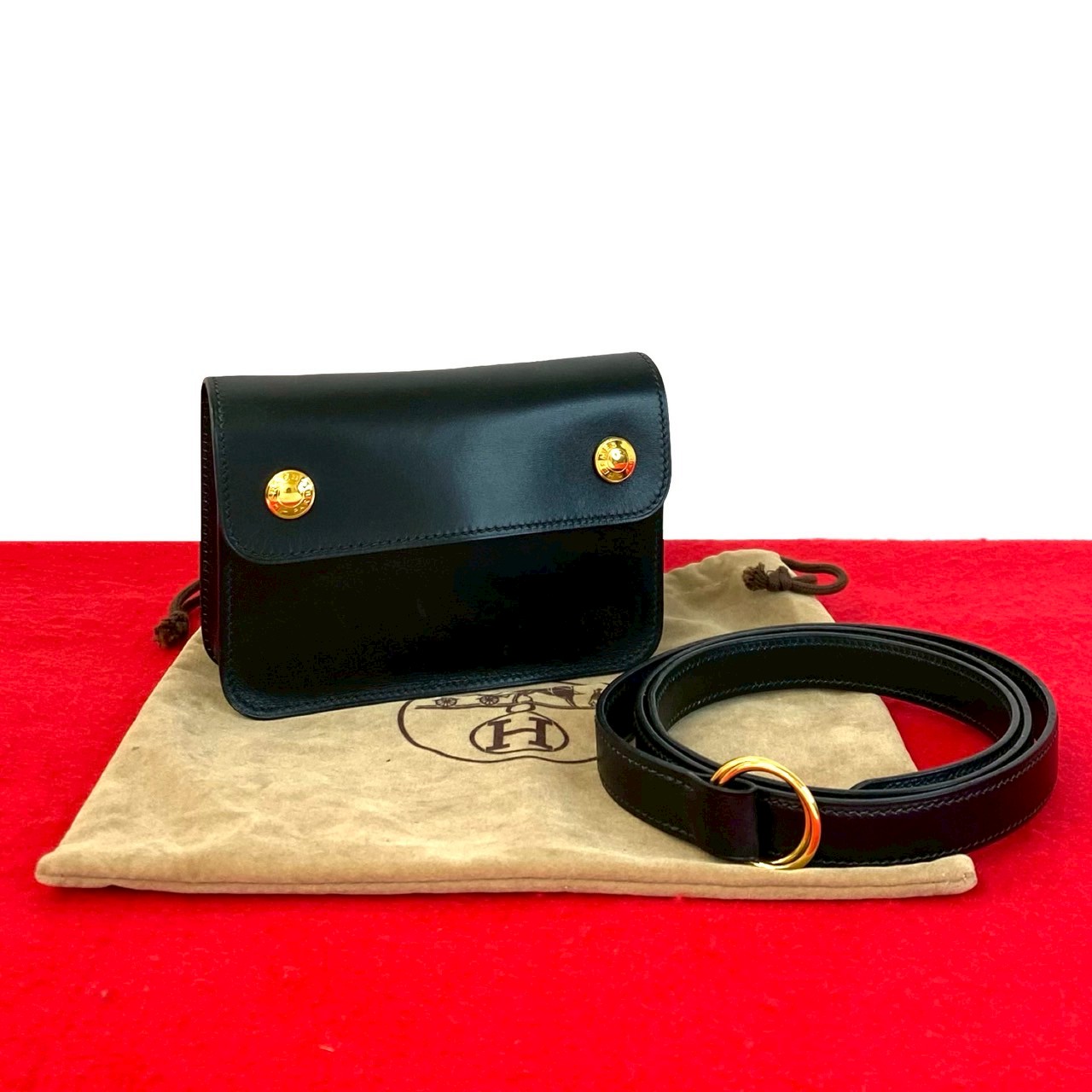 楽天市場】エルメス ポシェット グリーンの通販