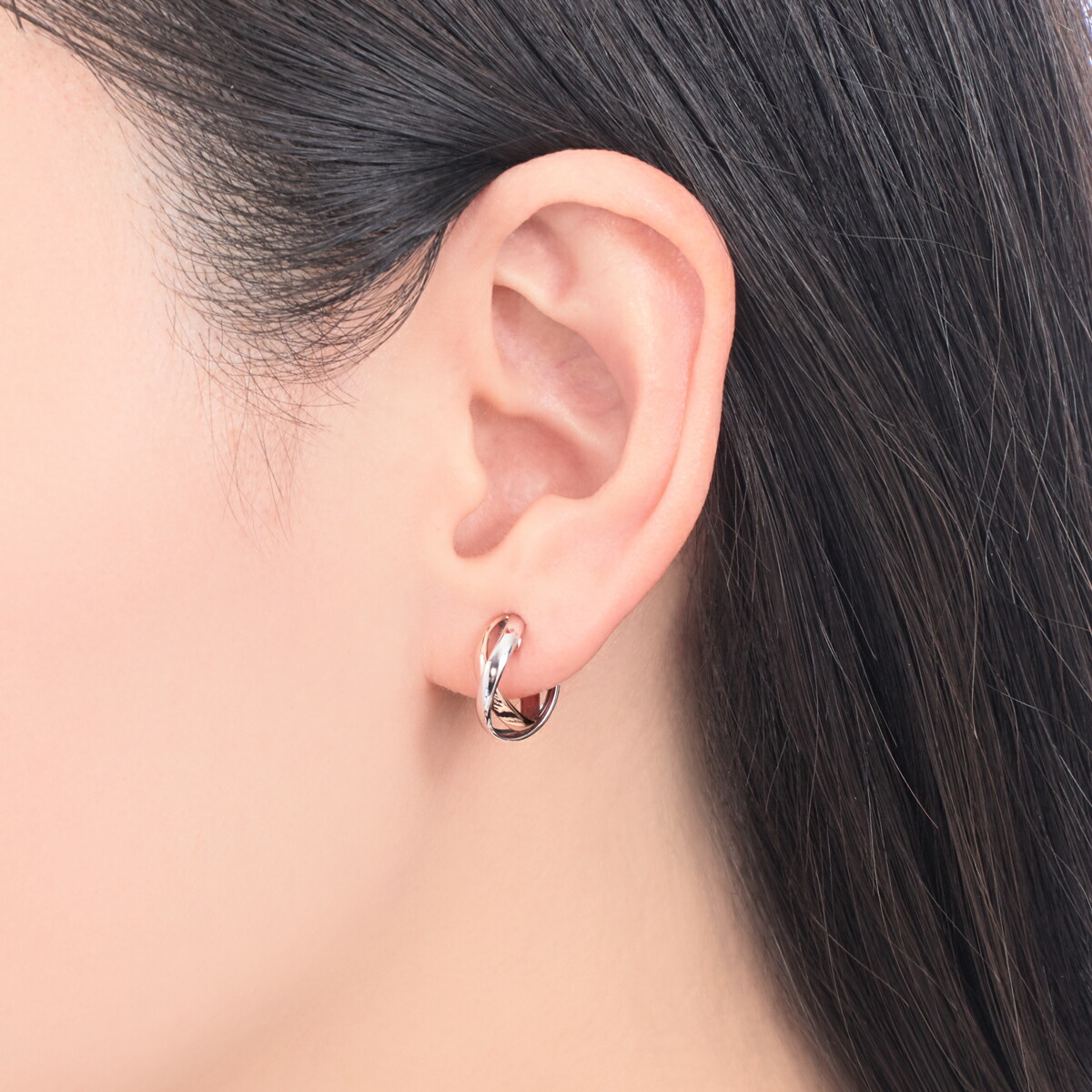 楽天市場】K10ホワイトゴールド/K10ピンクゴールドイヤリング